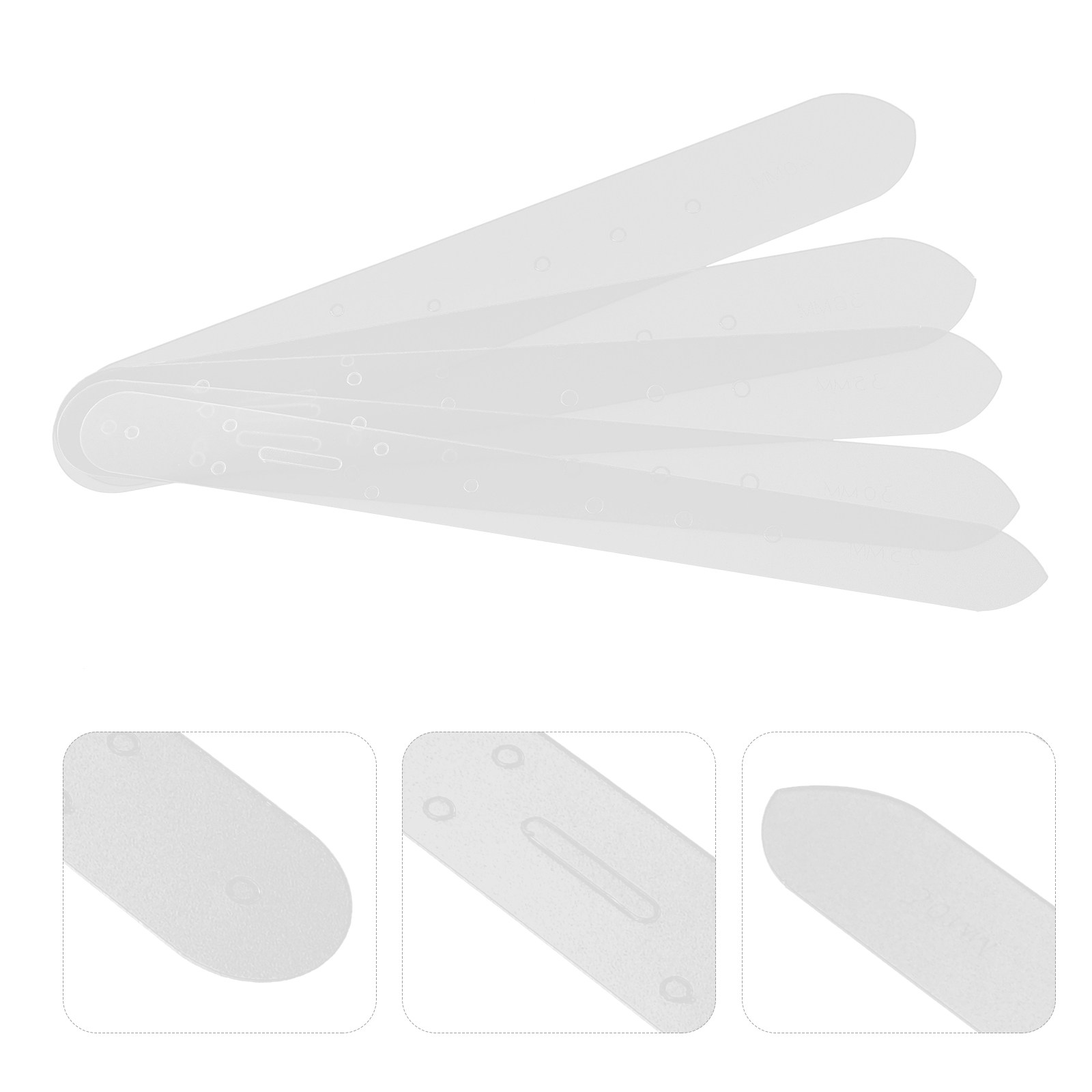 Leatherwork Templates - 5Pcs Belt Positioning Punching Templates Plastic