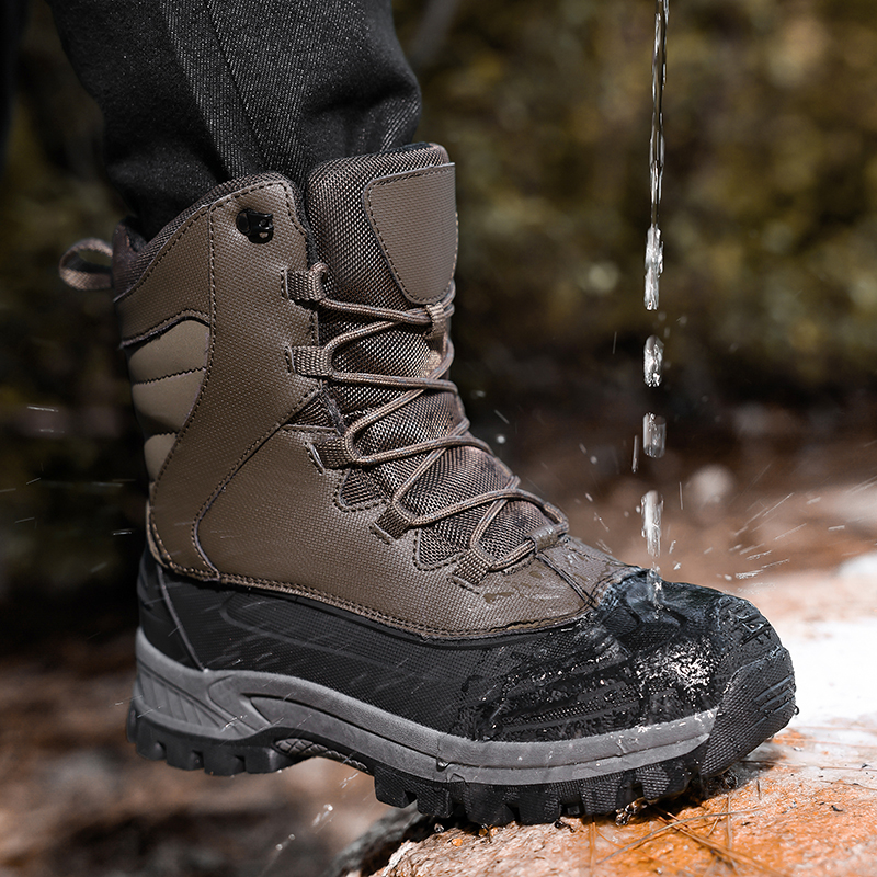 Leatherwork Boots - Winter Plush Warm Men Snow Boots
