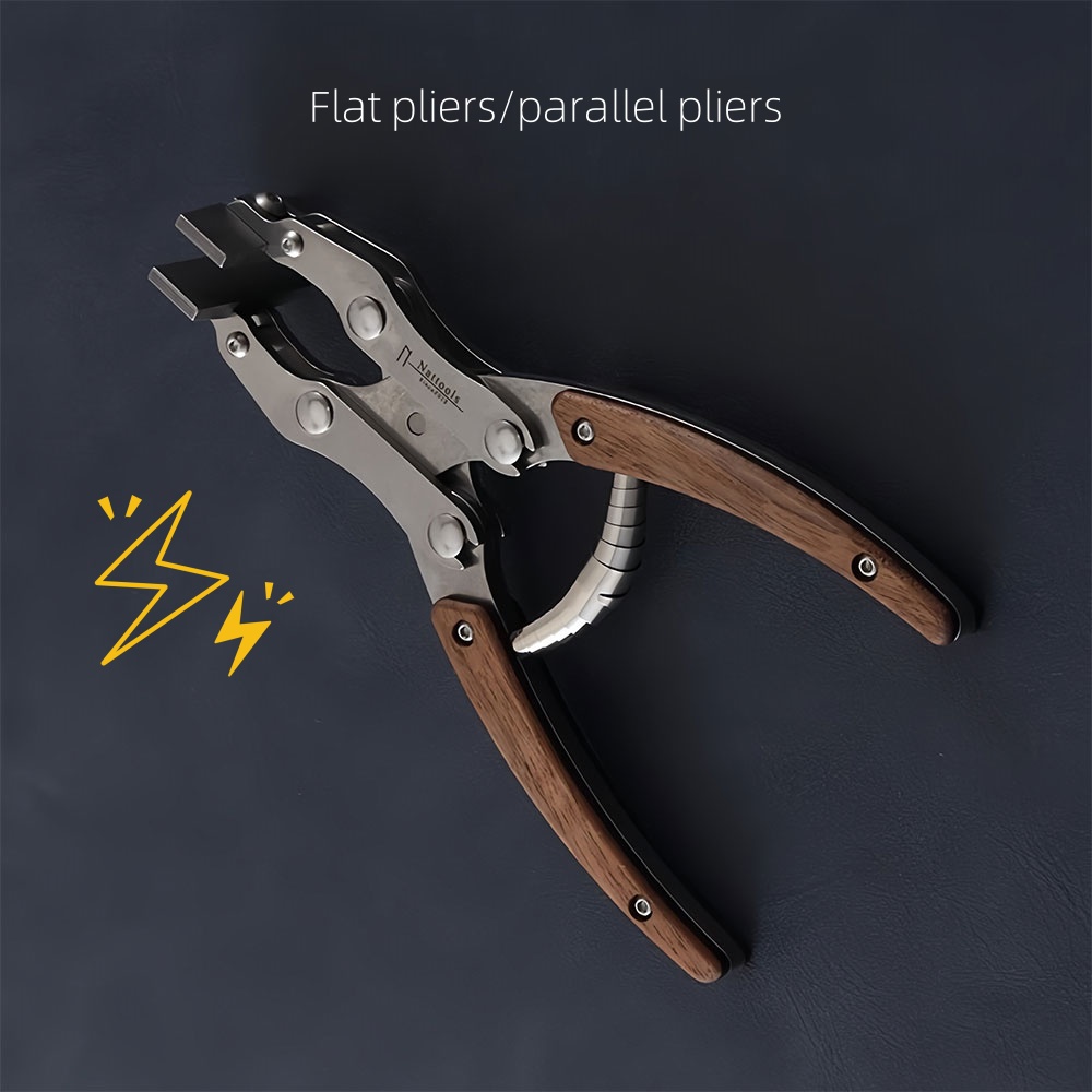 Leatherwork Press - Leather Flat Pliers Stainless Steel Handmade