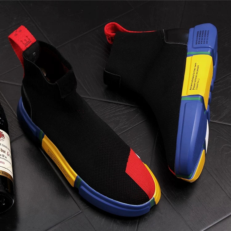 Leatherwork Boots - 2026 New Men's Black Sock Sneakers