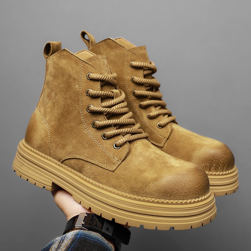 Leather Work - High Quality Men Ankle Boots Fashion