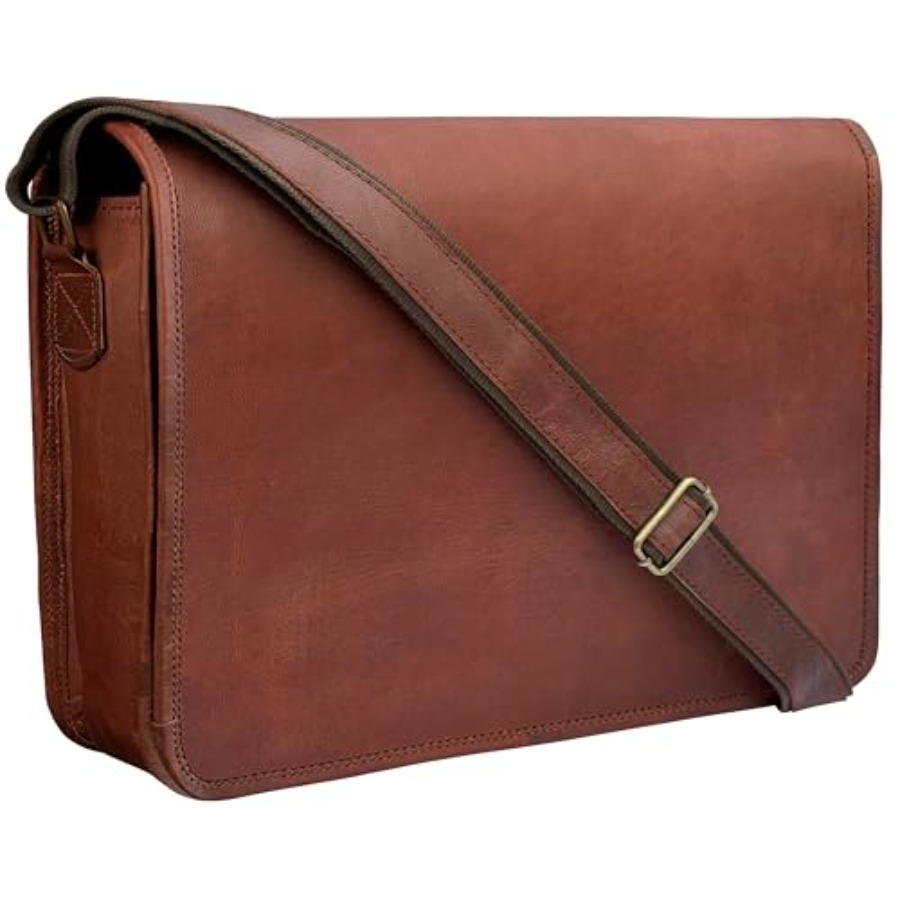 Leather Work Bag Mens - 14