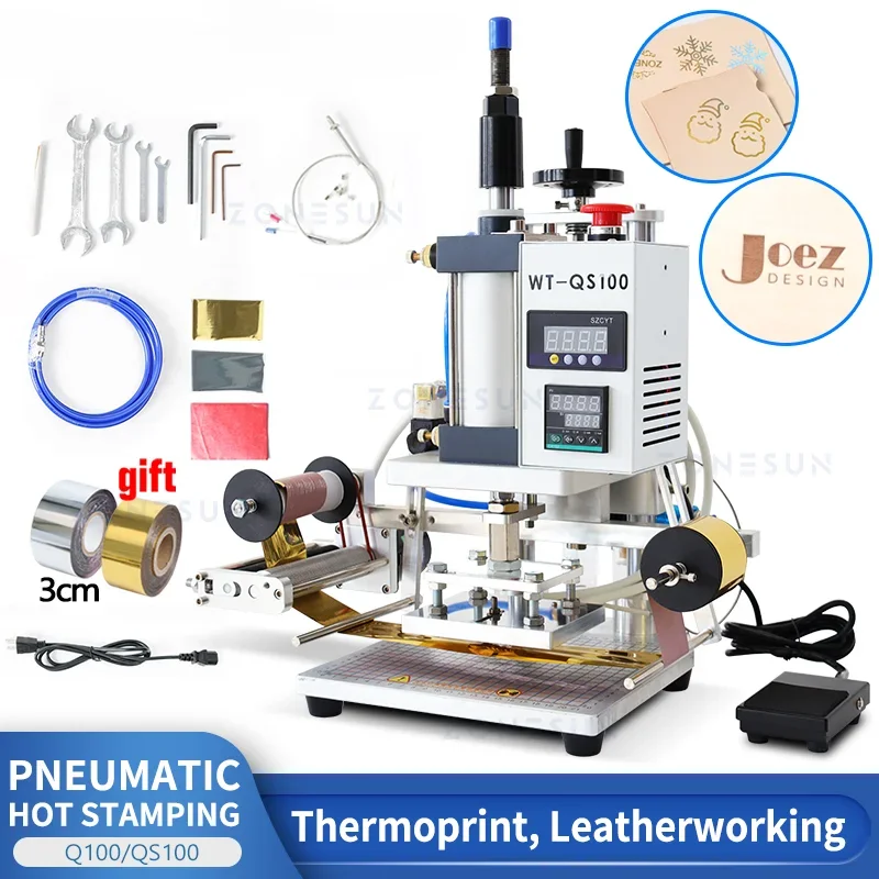 Leatherwork Press - Pneumatic Stamping Machine Heat Press Digital