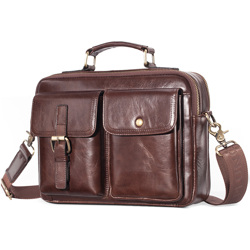 Leather Work Bag Mens - Brand New Cowhide Leather Messenger Bag