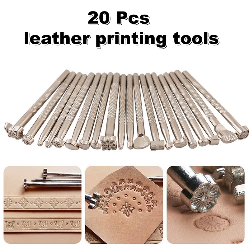 20Pcs Leather Stamping Tools L – Leatherwork Tool Kit recenzja i cena