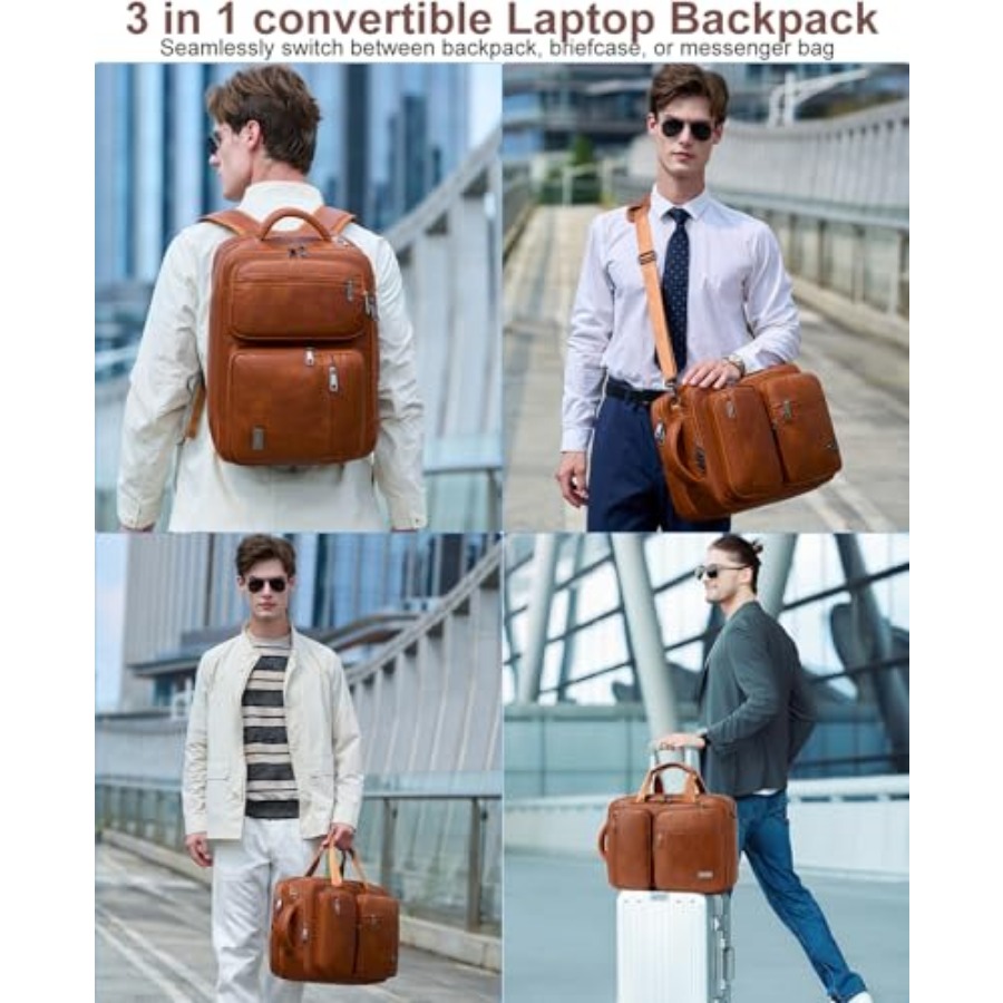 weiatas 3-in-1 Vegan Leather C – Leather Work Womens Backpack recenzja i cena
