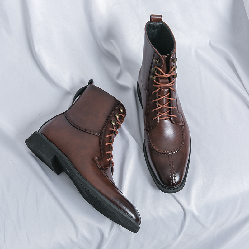 2026 New Men's Pointed Brown B – Leatherwork Boots recenzja i cena