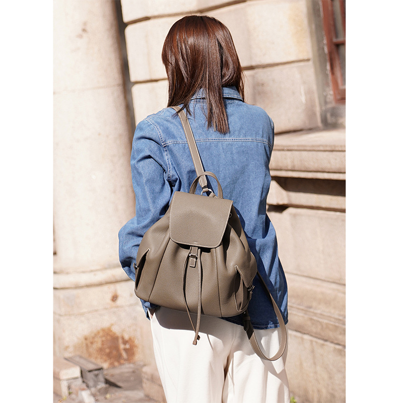 Fashion Casual Shoulder Bag Wo – Leather Work Womens Backpack recenzja i cena