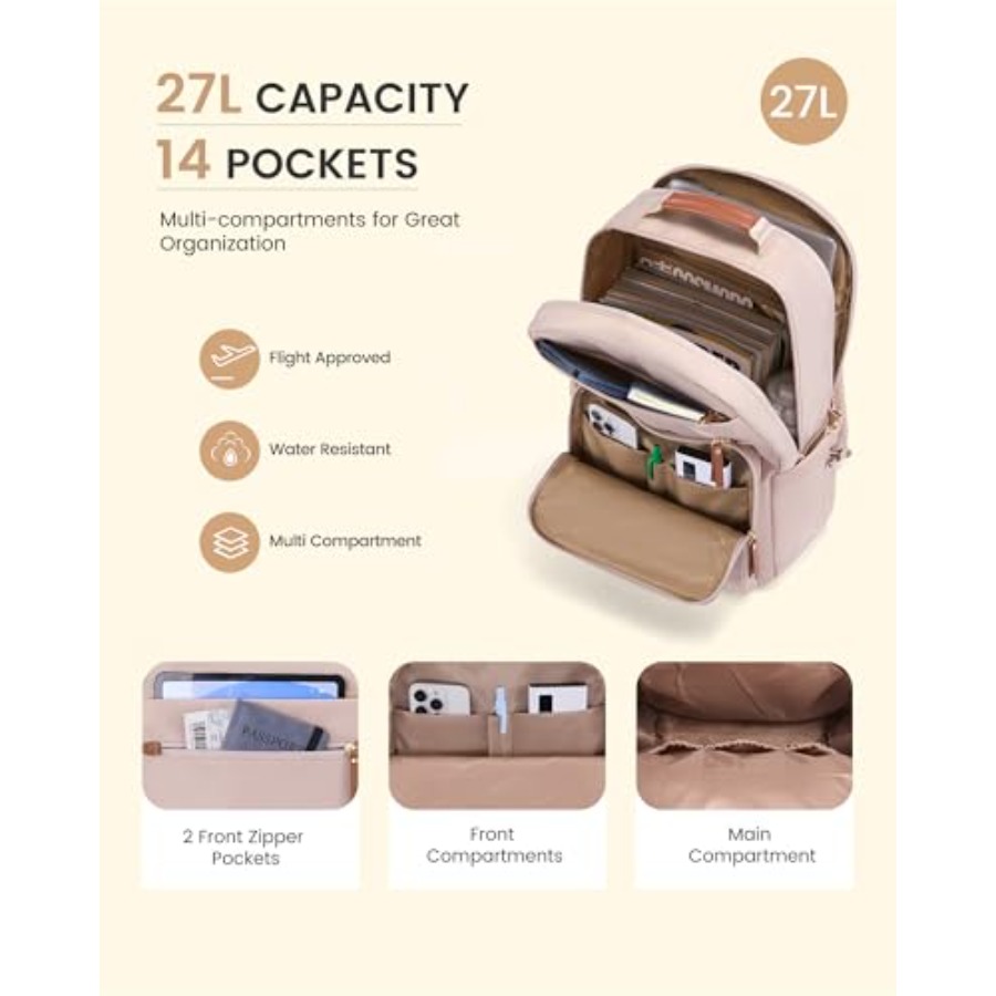Laptop Backpack for Women with – Leather Work recenzja i cena