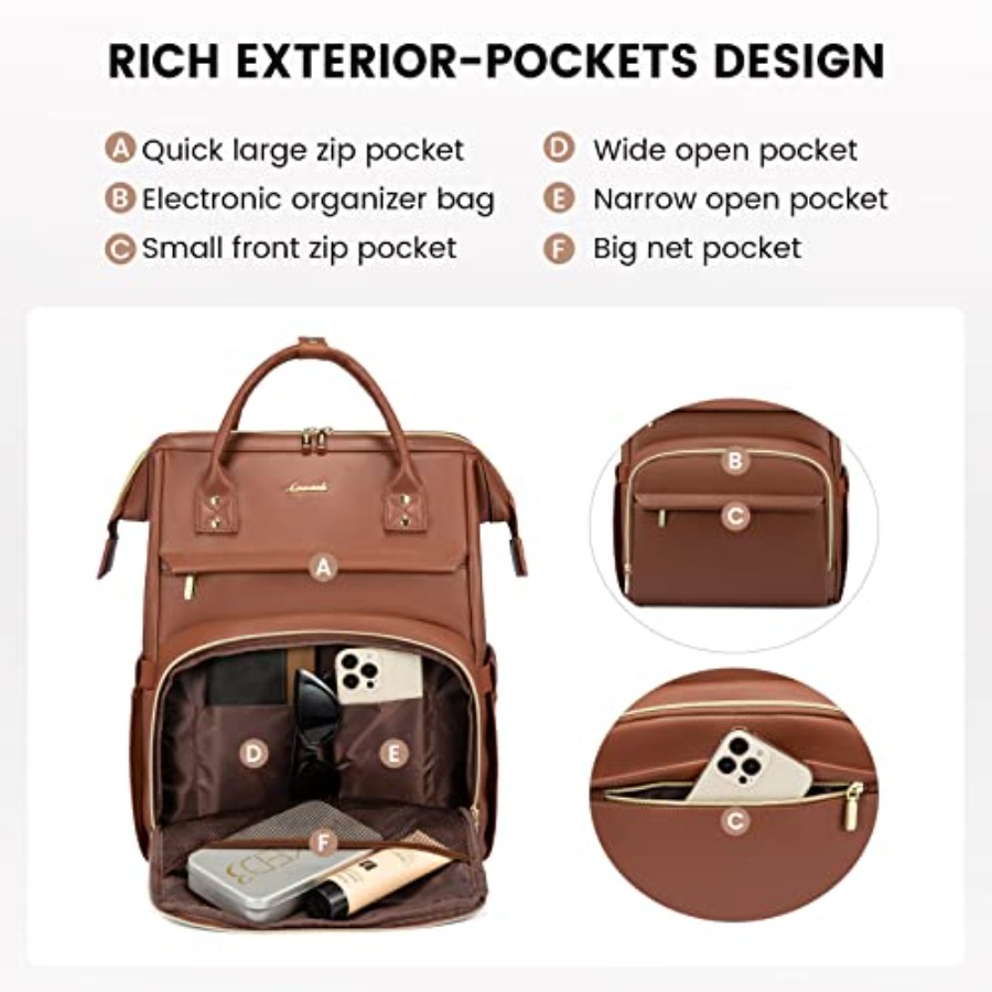 Leather Laptop Backpack for Wo – Leather Work recenzja i cena