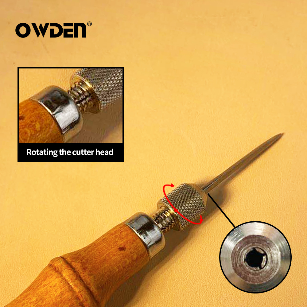 OWDEN Leather Awl Tool Set DIY – Leatherwork Tool Kit recenzja i cena