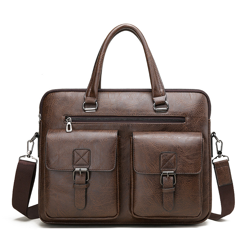 Luxury Brand Man Business Brie – Leather Work Bag Mens recenzja i cena