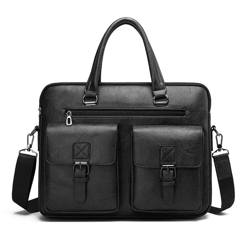 Luxury Brand Man Business Brie – Leather Work Bag Mens recenzja i cena