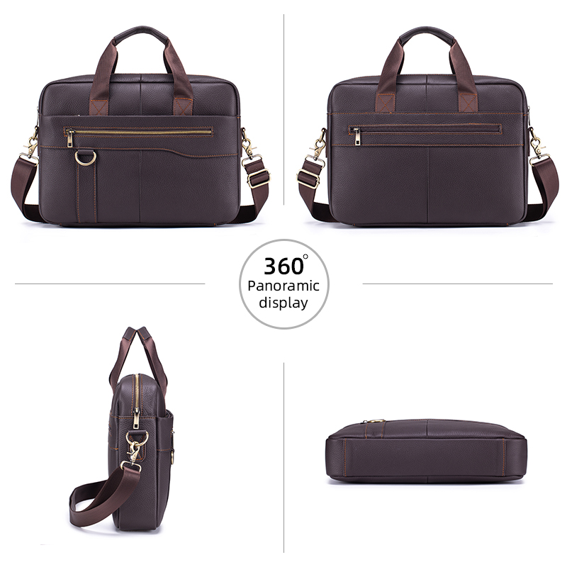 Men's Vintage Genuine Leather  – Leather Work Bag Mens recenzja i cena