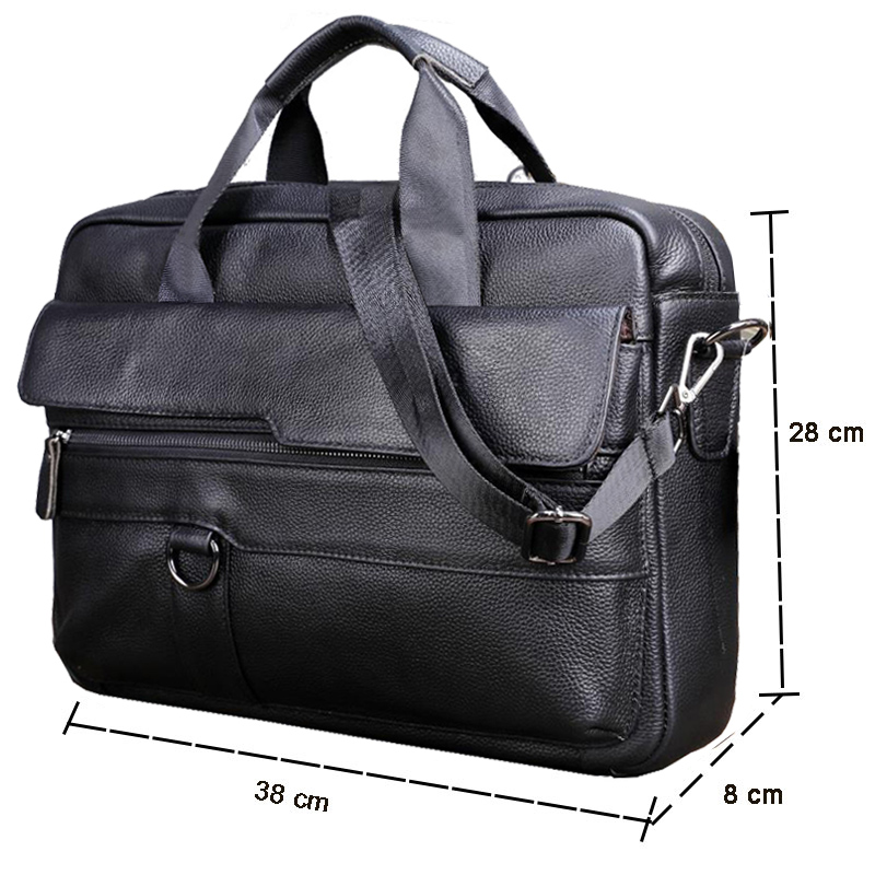 Large Men's Genuine Leather Ha – Leather Work Bag Mens recenzja i cena