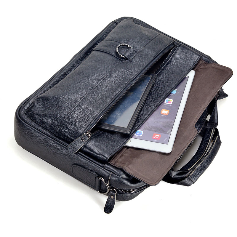 Large Men's Genuine Leather Ha – Leather Work Bag Mens recenzja i cena