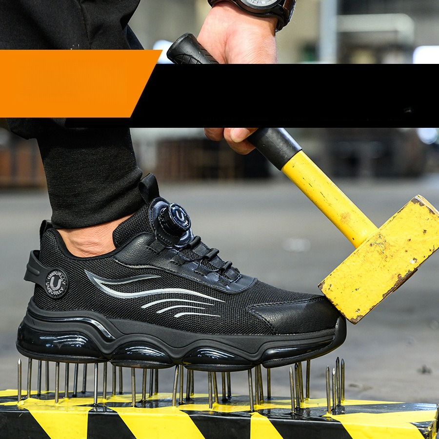 Mens Steel Toe Safety Work Boo – Leather Work Fabric recenzja i cena