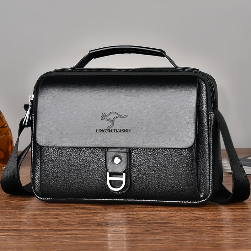Durable Wear-resistant Two-ton – Leather Work Bag Mens recenzja i cena