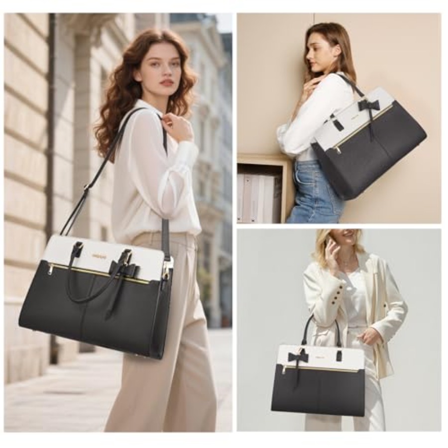 Laptop Tote Bag for Women, 15. – Leather Work recenzja i cena