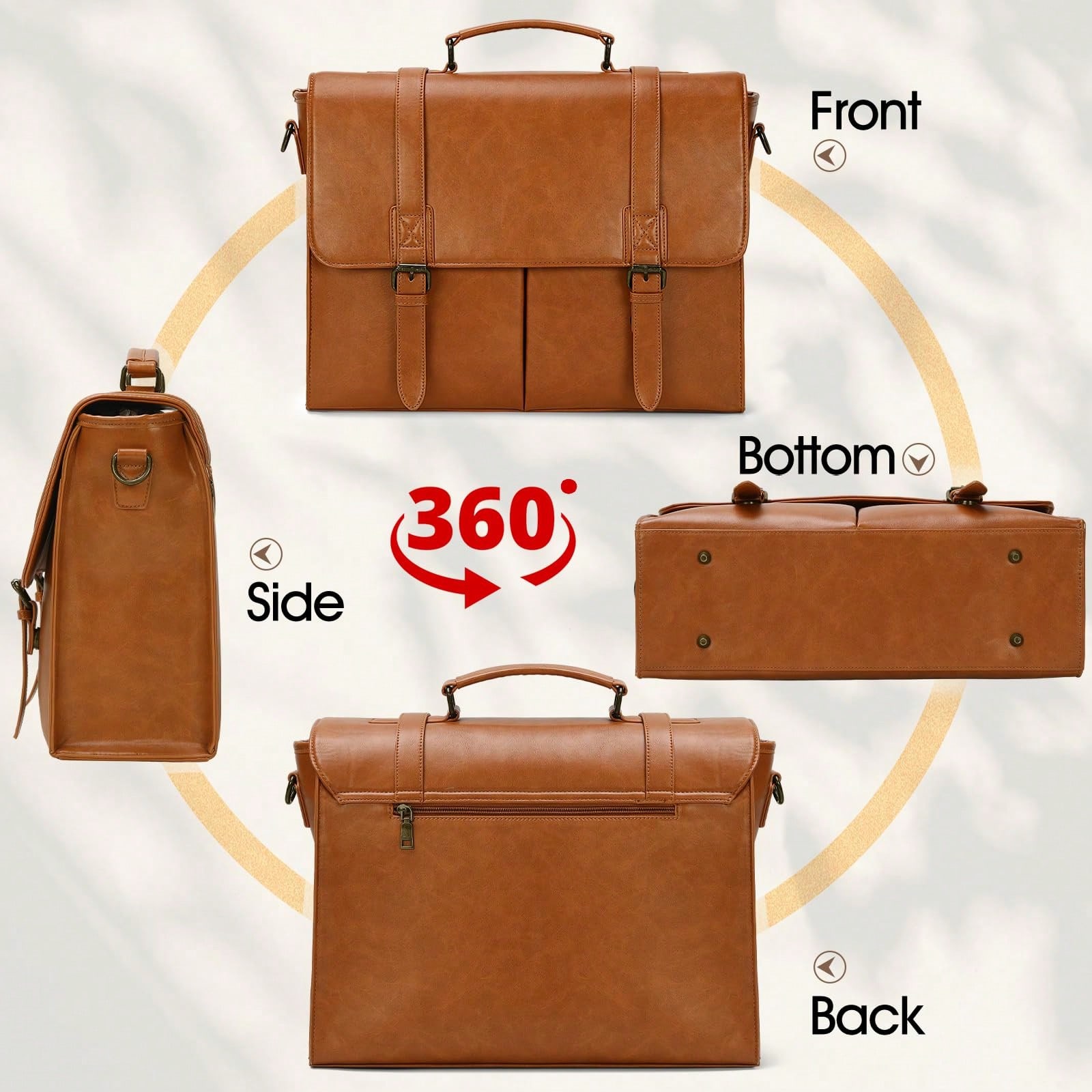 Messenger Bag For Men 15.6 Inc – Leather Work Bag Mens recenzja i cena