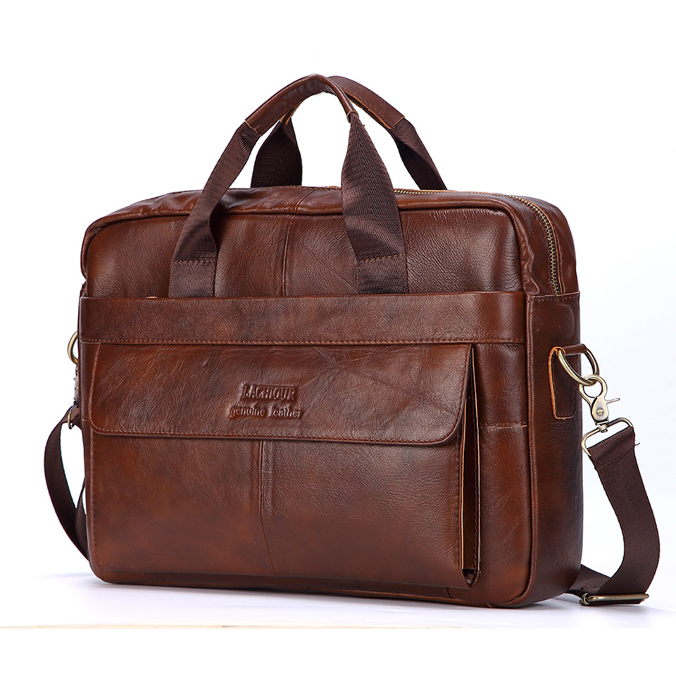 Men Genuine Leather Handbag Fa – Leather Work Bag Mens recenzja i cena