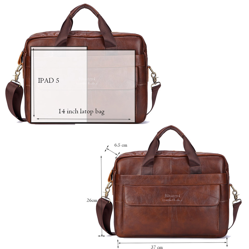 Men Genuine Leather Handbag Fa – Leather Work Bag Mens recenzja i cena