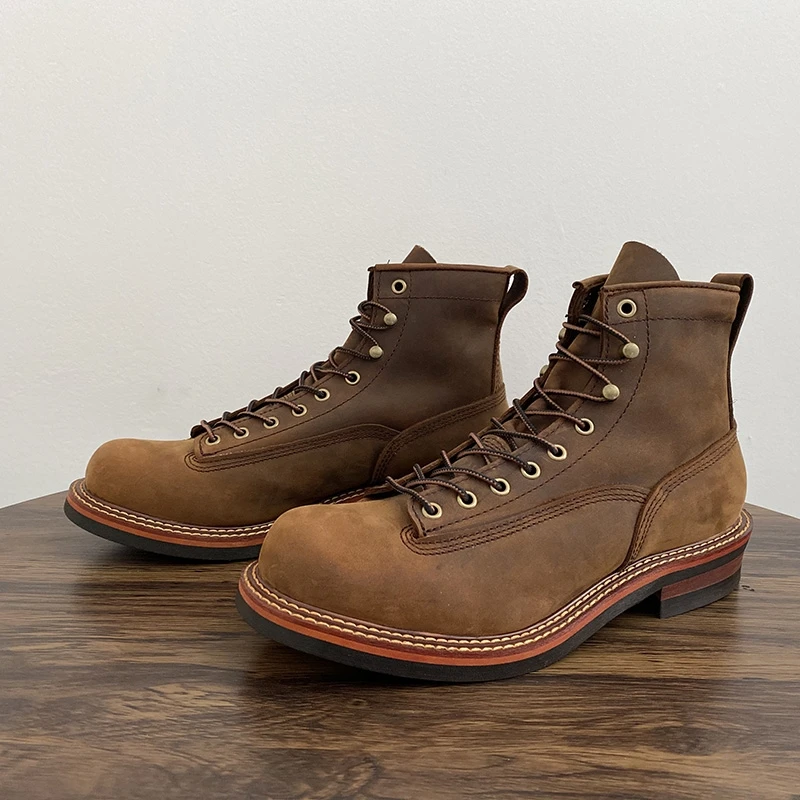 Vintage British Men Ankle Boot – Leatherwork Boots recenzja i cena