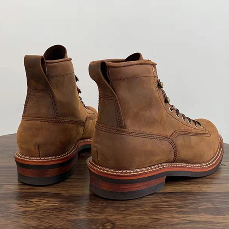 Vintage British Men Ankle Boot – Leatherwork Boots recenzja i cena