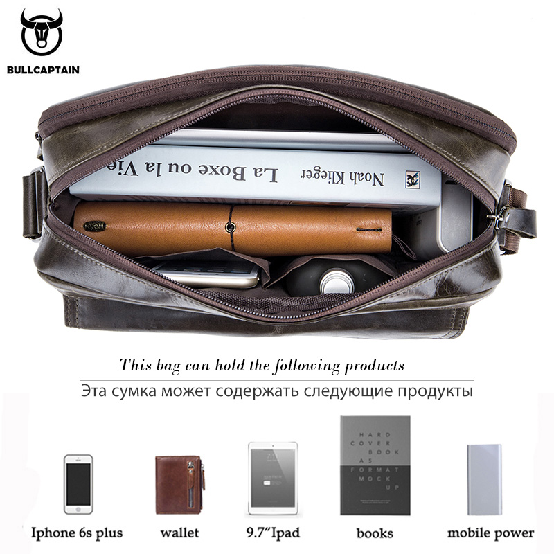 BULLCAPTAIN Genuine Leather Me – Leather Work Bag Mens recenzja i cena