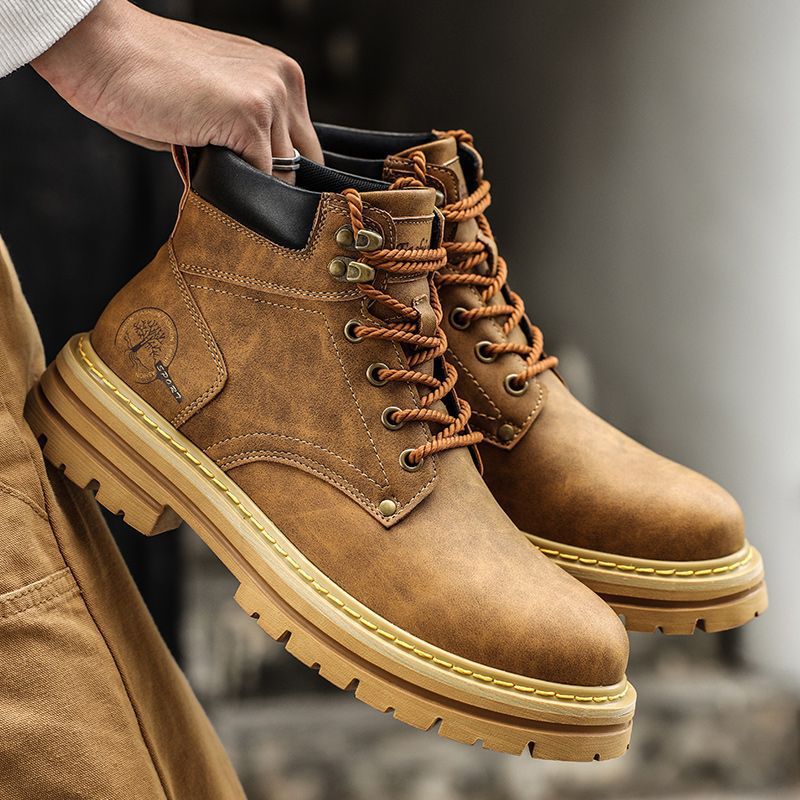 Fashion Men Boots Spring Comfo – Leatherwork Boots recenzja i cena