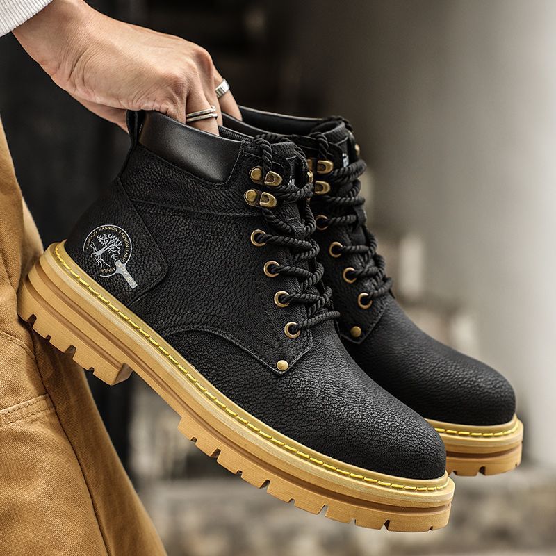 Fashion Men Boots Spring Comfo – Leatherwork Boots recenzja i cena