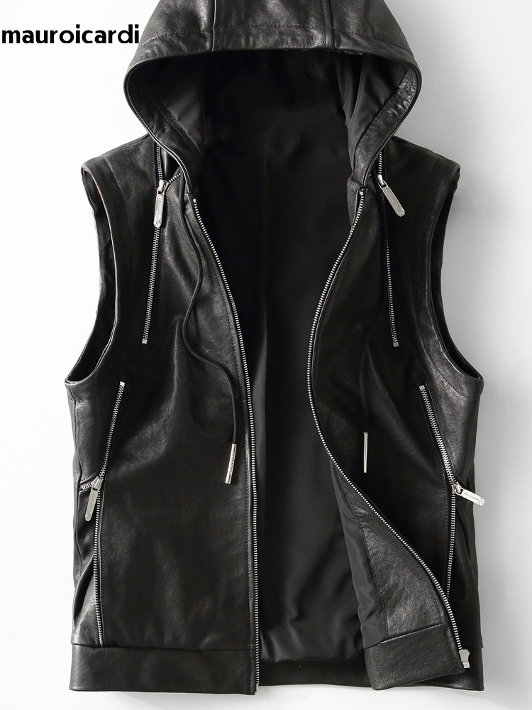 Mauroicardi Spring Autumn Luxu – Leather Work Vest recenzja i cena