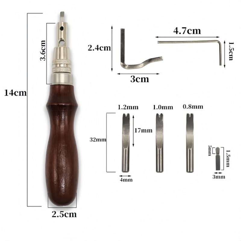7 in 1 Pro Adjustable Leather  – Leatherwork Edge Beveler recenzja i cena