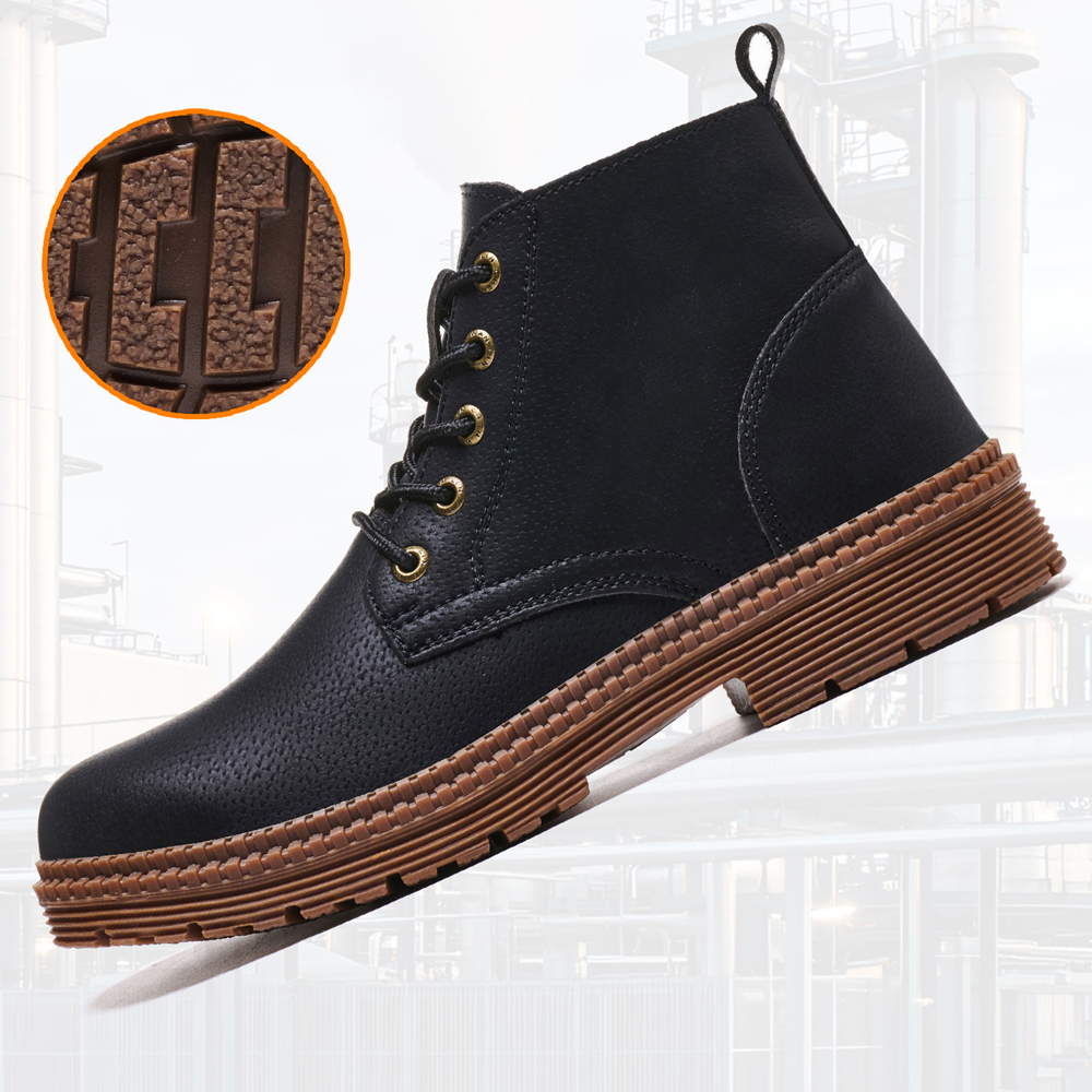 Waterproof Work Boots Safety S – Leather Work Fabric recenzja i cena