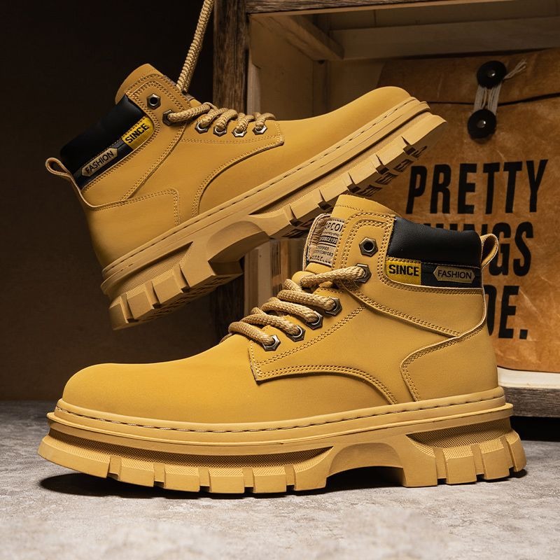 Vintage Men Platform Ankle Boo – Leatherwork Boots recenzja i cena