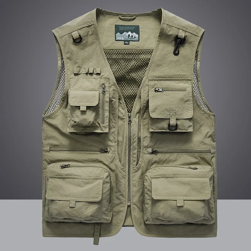Summer Men Unloading  Vest Coa – Leather Work Vest recenzja i cena