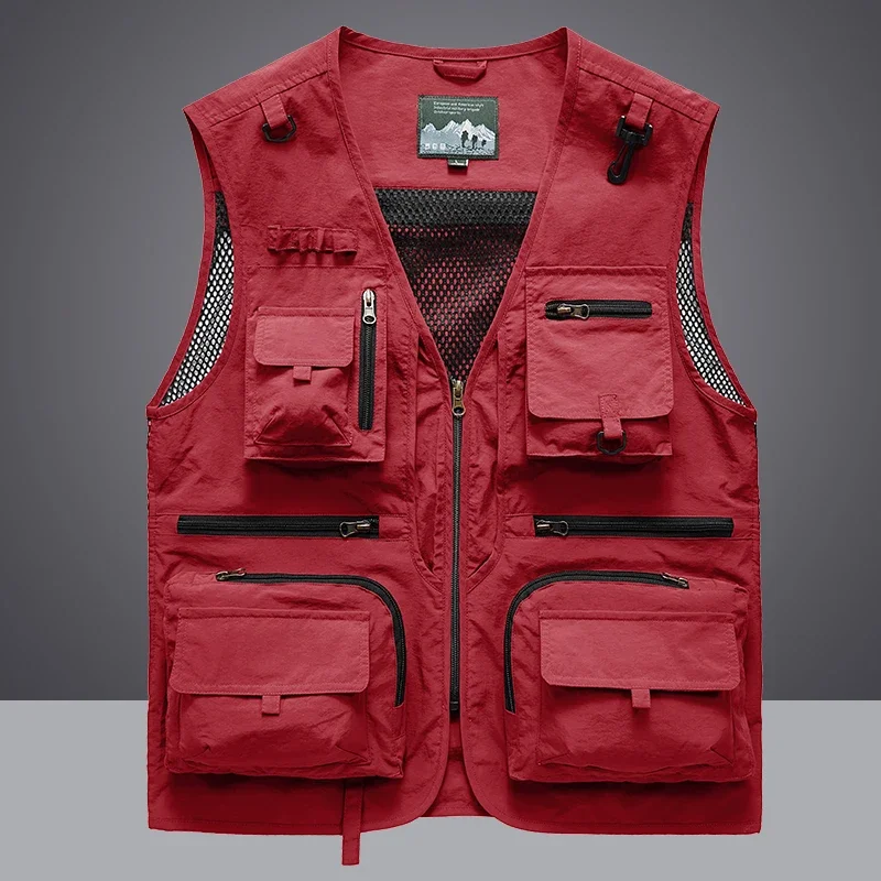 Summer Men Unloading  Vest Coa – Leather Work Vest recenzja i cena