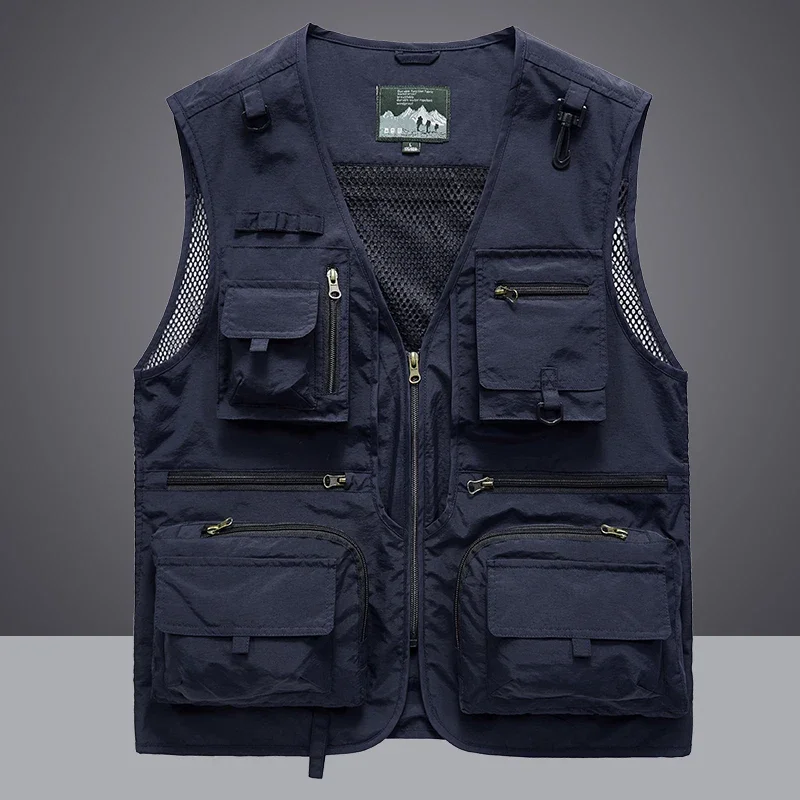 Summer Men Unloading  Vest Coa – Leather Work Vest recenzja i cena