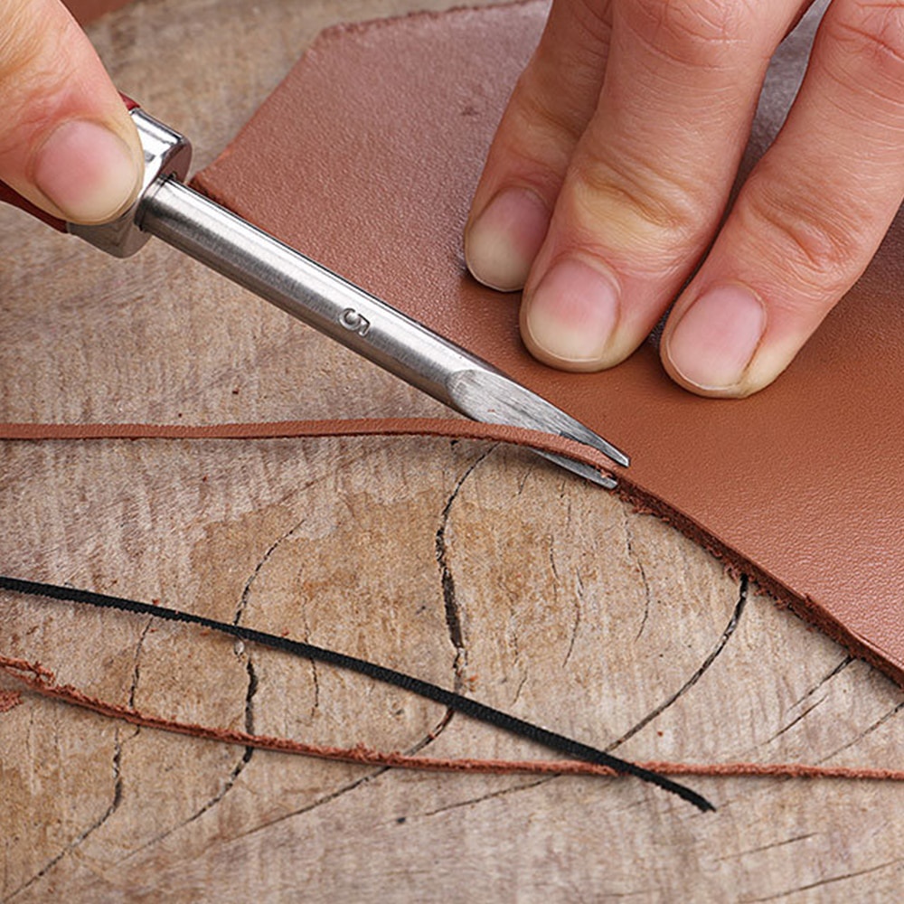 1/ 5Pcs Pack Kits Leather Edge – Leatherwork Edge Beveler recenzja i cena