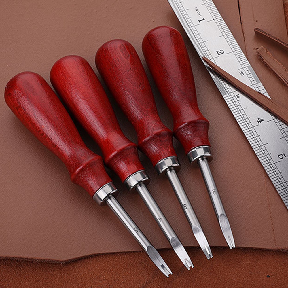 1/ 5Pcs Pack Kits Leather Edge – Leatherwork Edge Beveler recenzja i cena