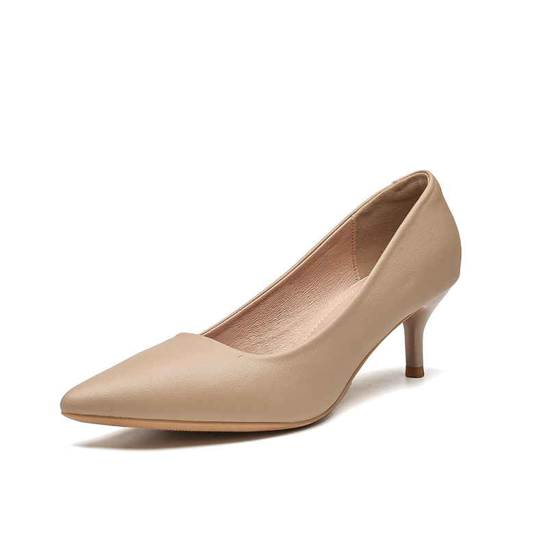 High-heeled women's slim heel  – Leatherwork In French recenzja i cena