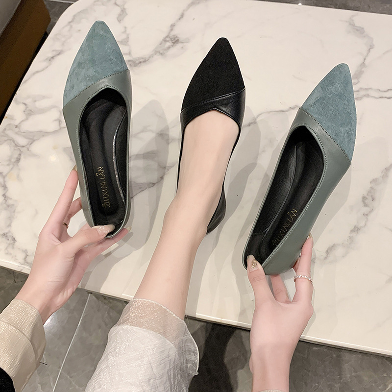 Flat black leather shoes for w – Leather Work recenzja i cena