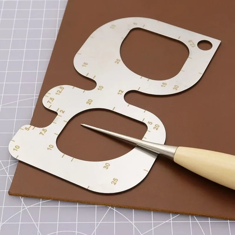 R Positioning Ruler Stainless  – Leatherwork Templates recenzja i cena