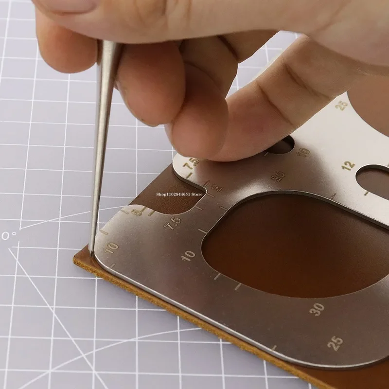 R Positioning Ruler Stainless  – Leatherwork Templates recenzja i cena