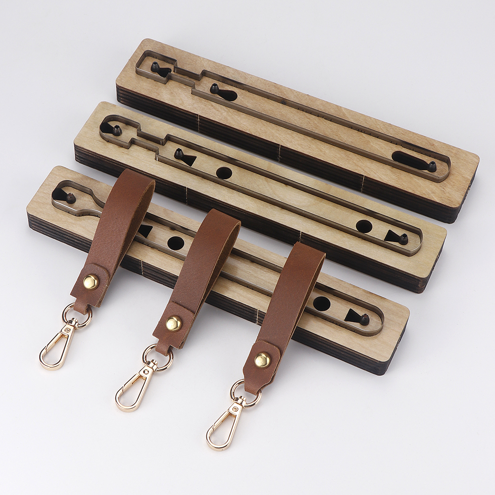 Wooden Punching Die Key Chain  – Leatherwork Templates recenzja i cena