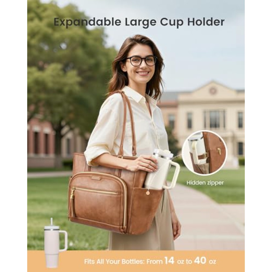 Laptop Tote Bag for Women Work – Leather Work Womens Backpack recenzja i cena