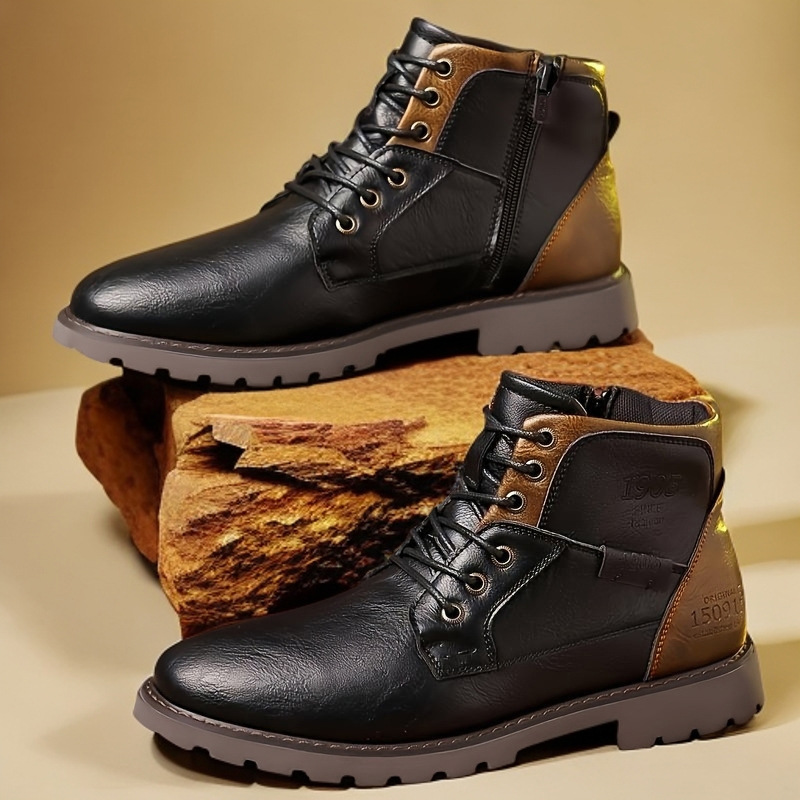 2026 Leather Men Ankle Boots P – Leather Work Fabric recenzja i cena