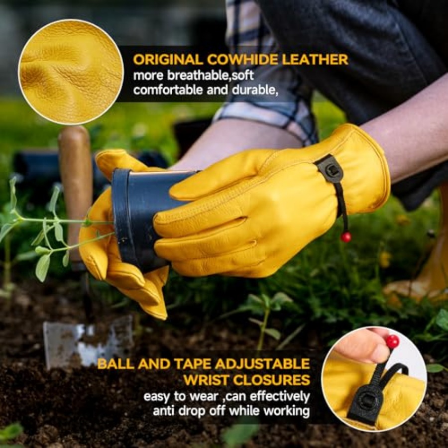 Leather Work Gloves for Men, 3 – Leatherworking Leveling recenzja i cena