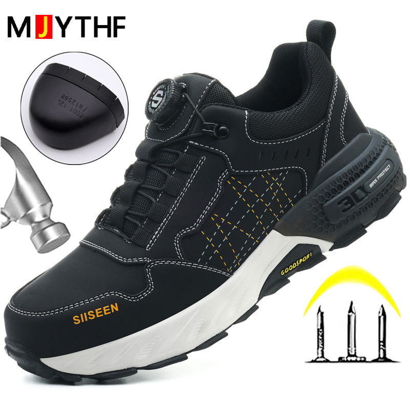 Black Leather Safety Shoes Sec – Leather Work Fabric recenzja i cena
