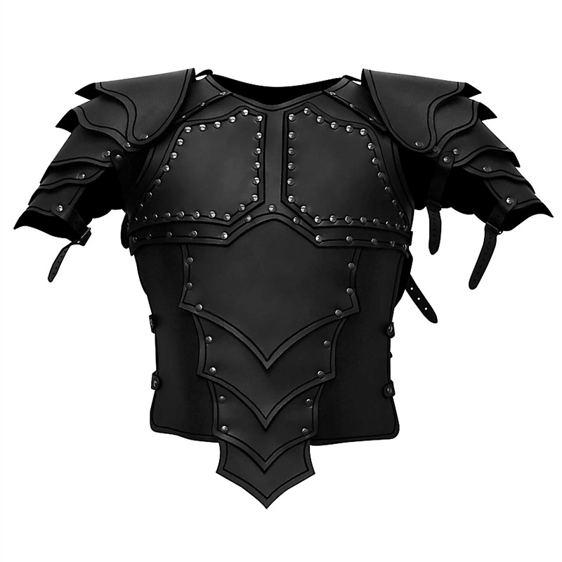 Mens Medieval Viking Knight Pi – Leather Work Vest recenzja i cena